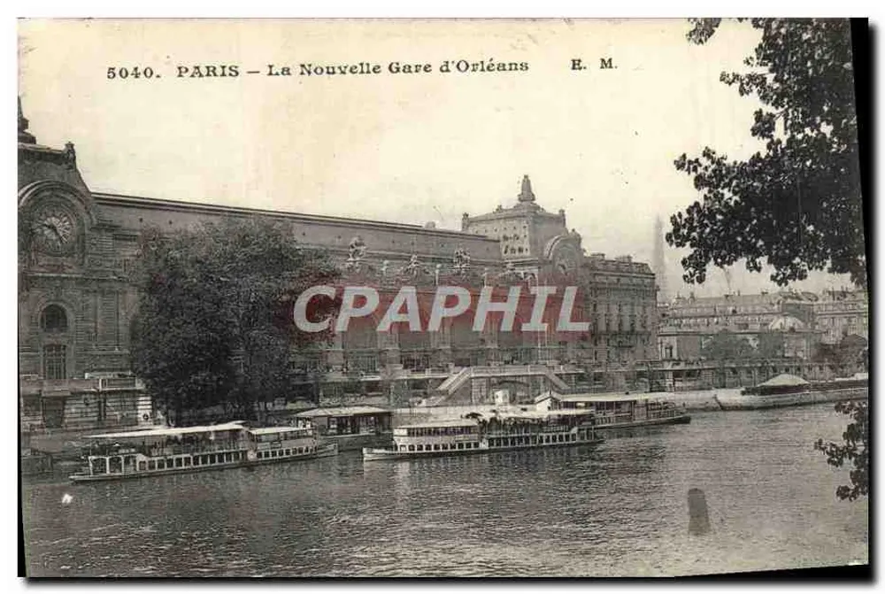 Paris — Die neue Gare d'Orléans — E. M. n° 5040 - Vorderseite