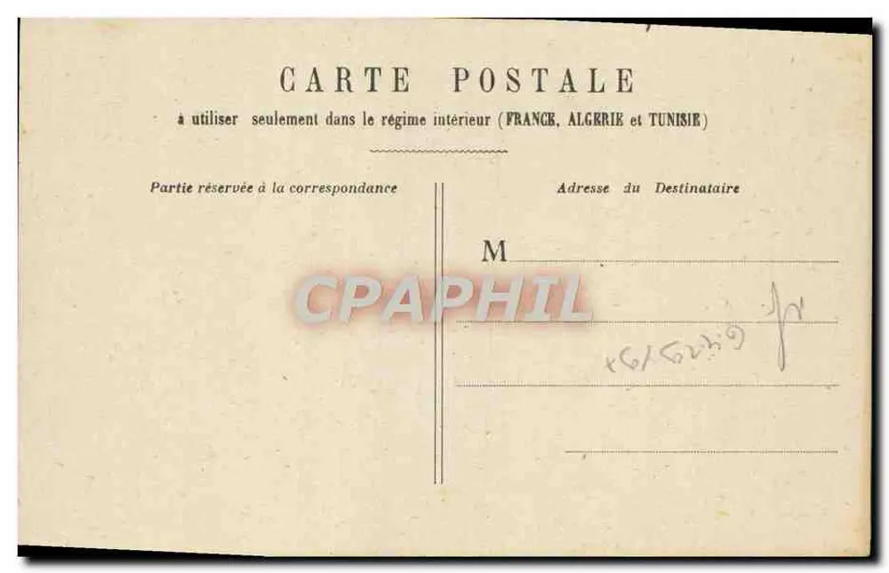 PARIS - Estação de Lyon — vista da torre da hora — editor G. Baudry - Verso