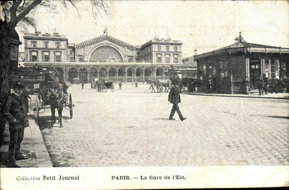 Paris — A Gare de l'Est — Coleção Petit Journal - Frente