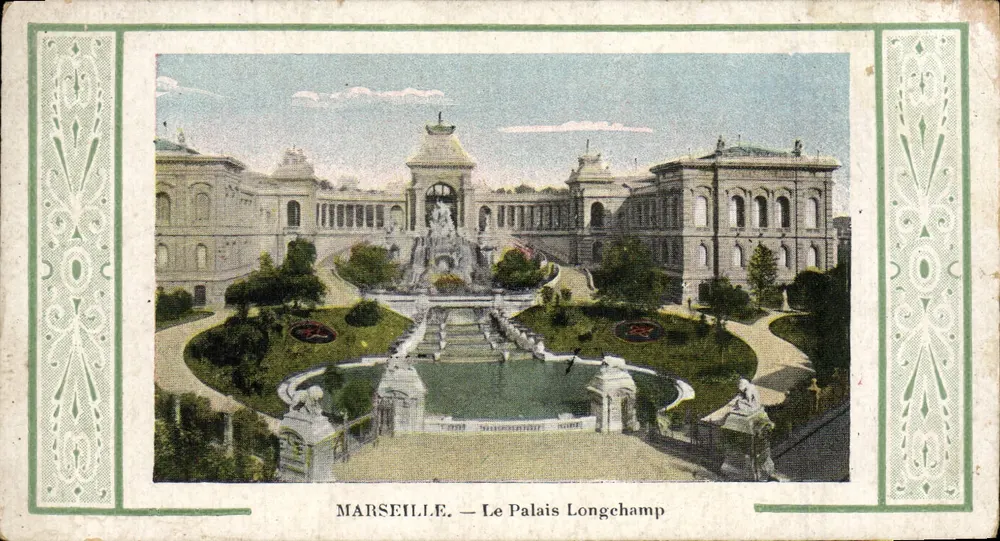 MARSEILLE — O Palácio Longchamp — Editor C. Bertiot - Frente