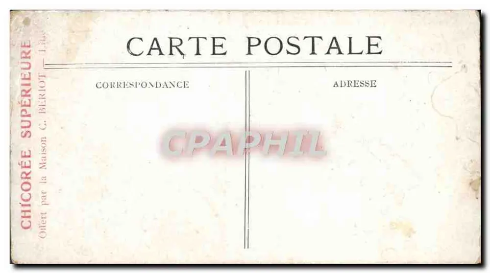 MARSEILLE — O Palácio Longchamp — Editor C. Bertiot - Verso