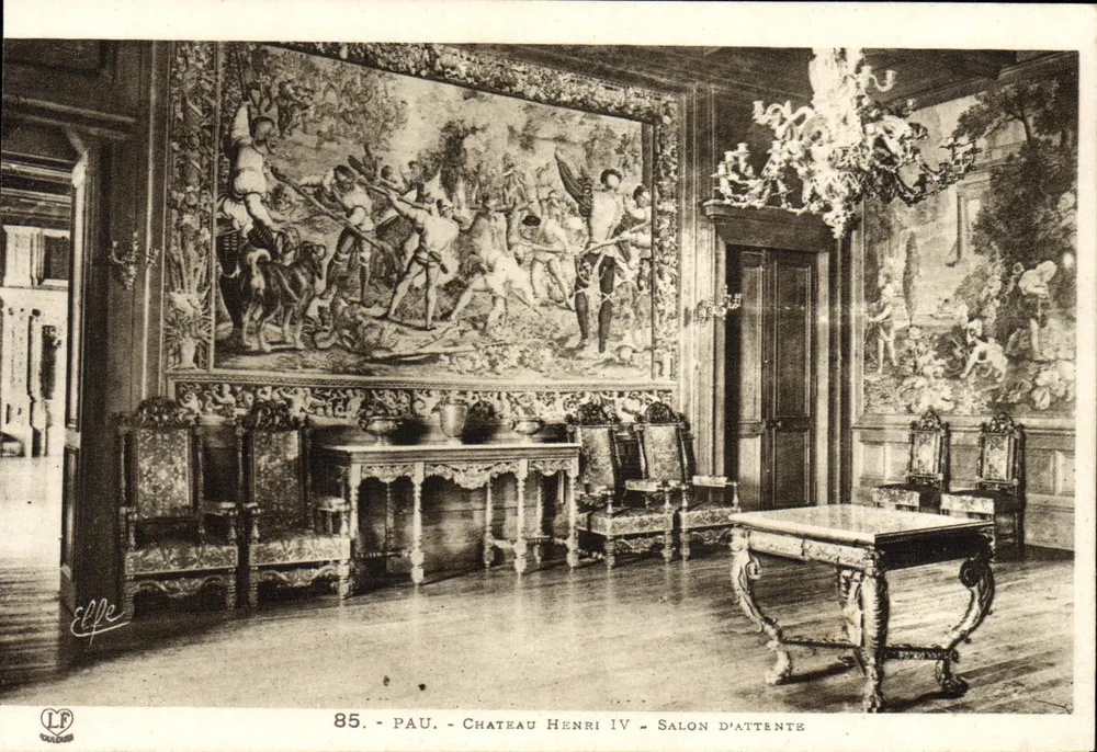 Pau - Schloss Henri IV - Wartezimmer — Verleger Labouche Frères, Toulouse, n° 85 - Vorderseite
