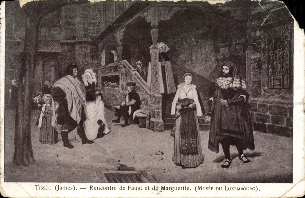 Rencontre de Faust et de Marguerite — scène du musée du Luxembourg — Tissot (James) — éditeur non visible - Vorderseite