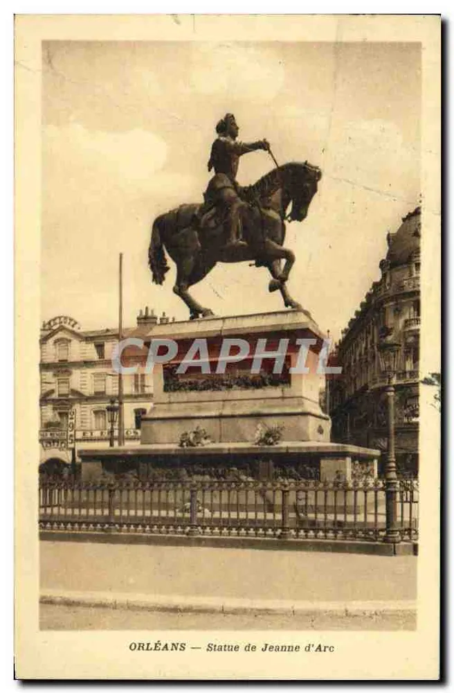 Orléans — Statue de Jeanne d'Arc — Éditée par les G. Baizers de Sainte-Madeleine - Frente