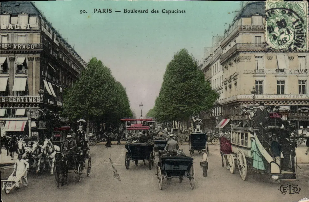 PARIS — Boulevard des Capucines — Verlag ELD, Nr. 90 - Vorderseite