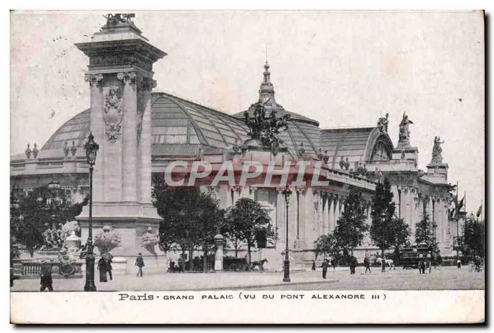 Paris - Grand Palais (von Pont Alexandre III aus gesehen) — Verlag nicht sichtbar, Seriennummer nicht lesbar - Vorderseite