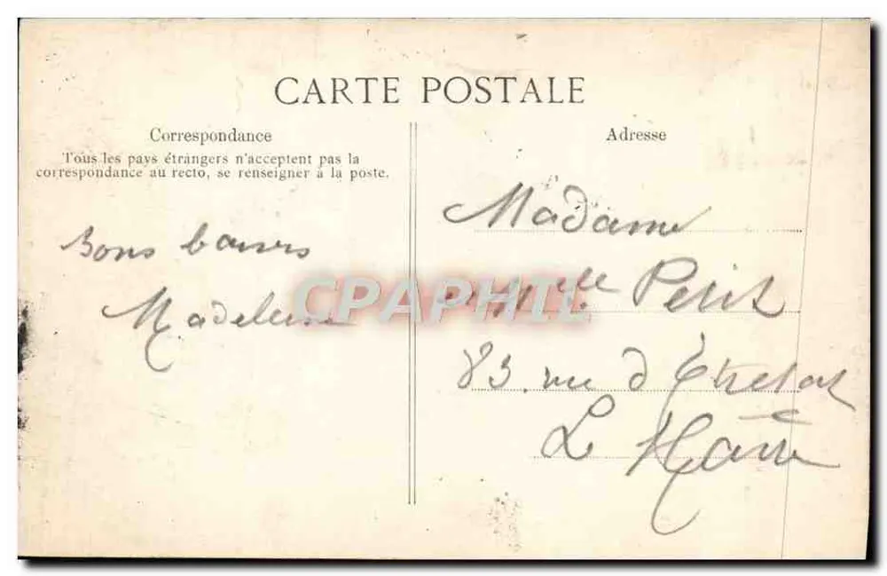 Paris - Grande Roda — Altura de 100 metros, construída para a Exposição Universal de 1900 — editor desconhecido, n° 4253 - Verso