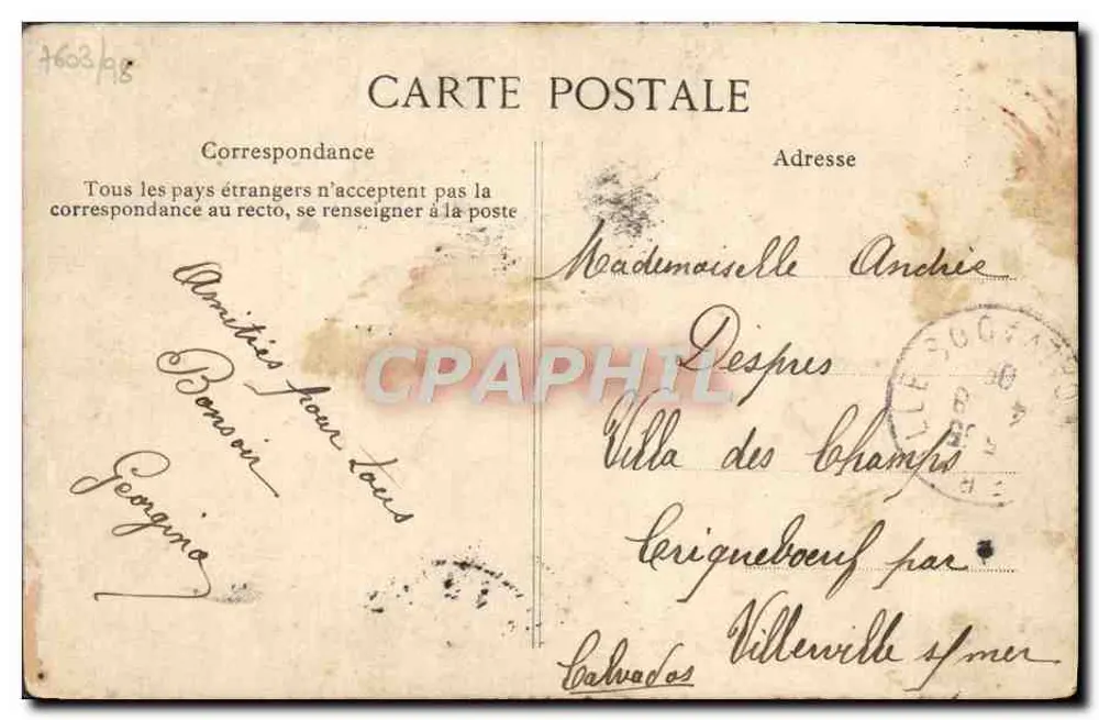Paris — La Grande Roue — Éditeur E.P.D. n° 1603 - Rewers