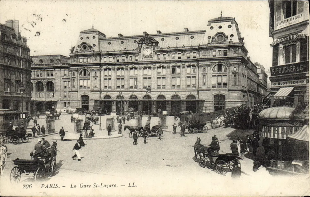 Paris — A Gare St-Lazare — LL. n°206 - Frente
