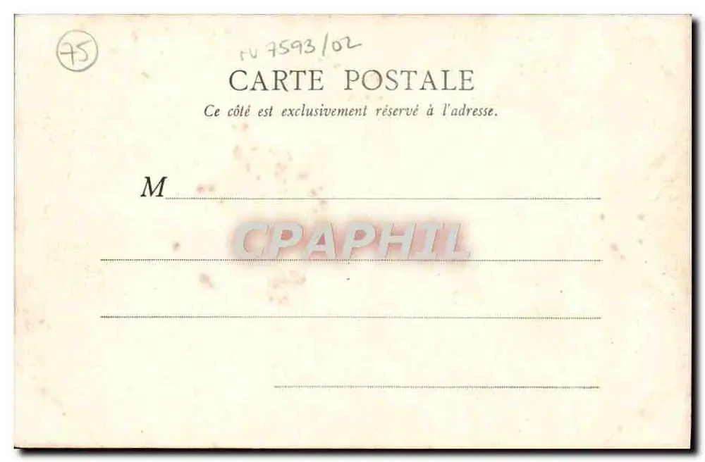 Paris — Place du Carrousel und Palais du Louvre — E. E. Paris, n° 133 - Rückseite