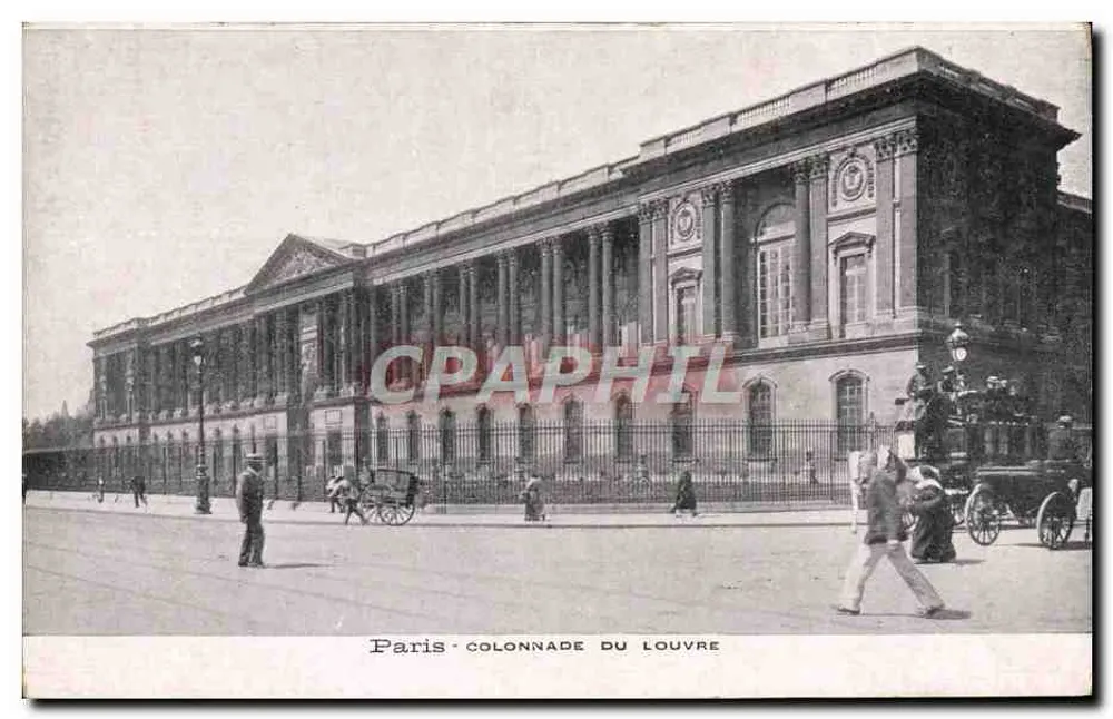 Paris - Colonnade do Louvre — editor não identificado, número de série não visível - Frente