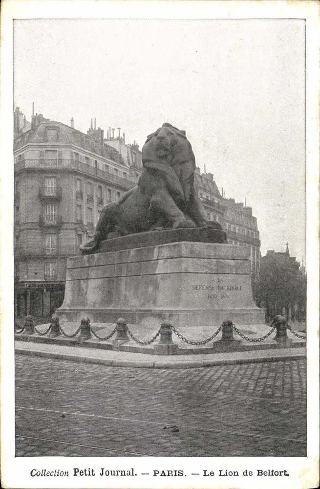 O Leão de Belfort — Paris — Coleção Petit Journal - Frente