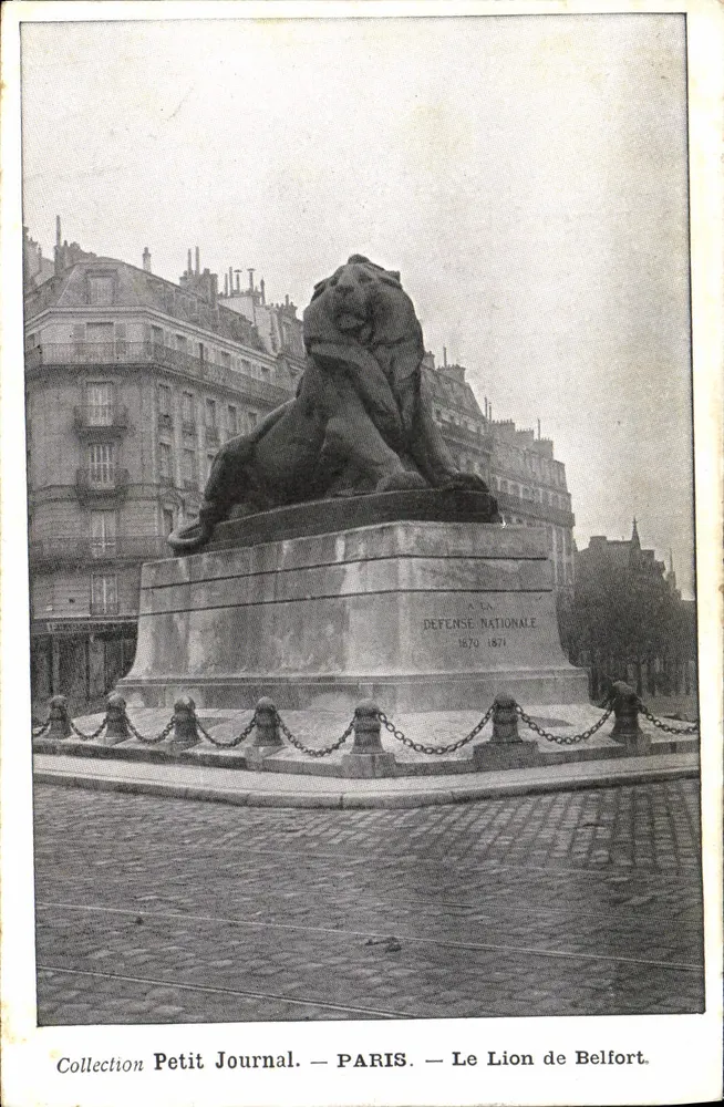 O Leão de Belfort — Defesa Nacional 1870-1871 — Coleção Petit Journal - Frente