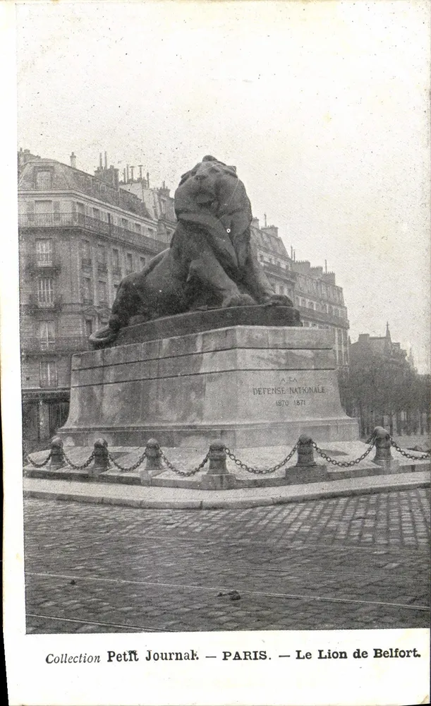 O Leão de Belfort — Paris — Coleção Petit Journal - Frente