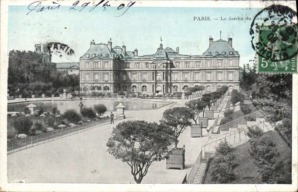 Paris — O Jardim do Luxembourg — J.C. Paris - Frente