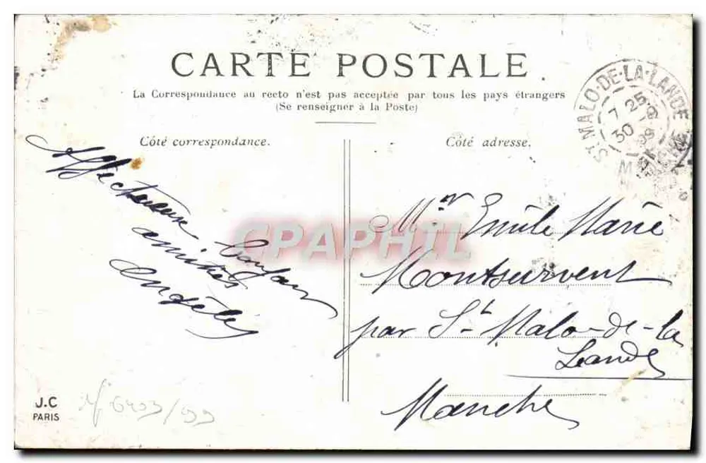 Paris — O Jardim do Luxembourg — J.C. Paris - Verso