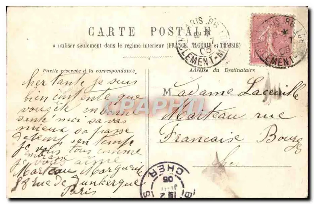 Les Invalides — Paris — H. L. - Verso