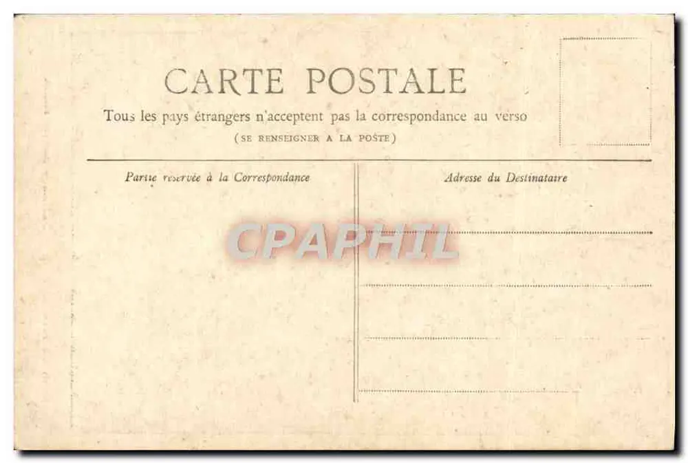Les Invalides — Paris — Coleção Petit Journal - Verso
