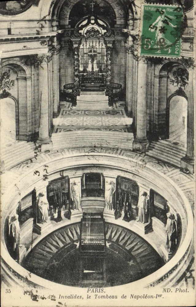 Hôtel des Invalides, das Grab Napoleons I. — Paris — ND. Phot. — n° 35 - Vorderseite