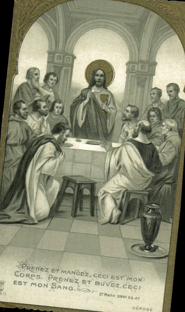 Letztes Abendmahl Jesu — Kommunion — Unbekannter Verlag, n° 30 - Vorderseite