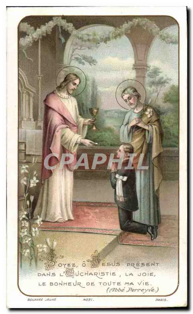 Jesus in der Eucharistie — die Freude, das Glück meines ganzen Lebens — Abbé Perreyvé — Bouasse Jaune n°4031 - Vorderseite