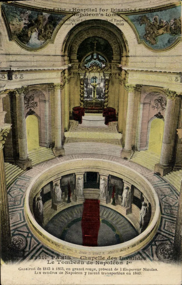 Paris - Kapelle der Invaliden - Das Grab von Napoleon I. - E. Le Doley, Verlag, Boulevard de Sébastopol, Paris - Vorderseite