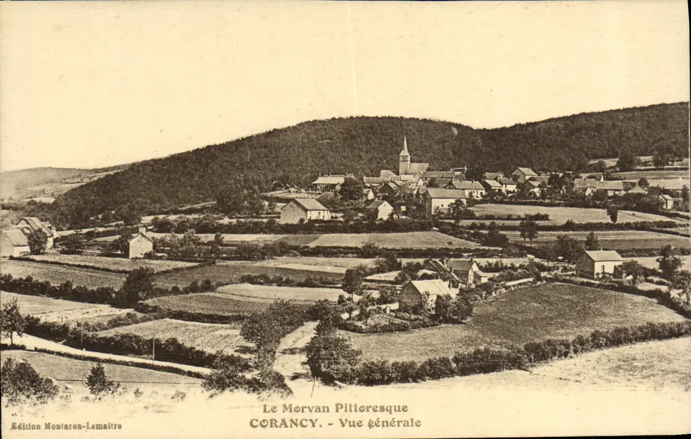 Corancy - Vista geral — O Morvan Pittoresco — Edição Montaron-Lemaitre - Frente