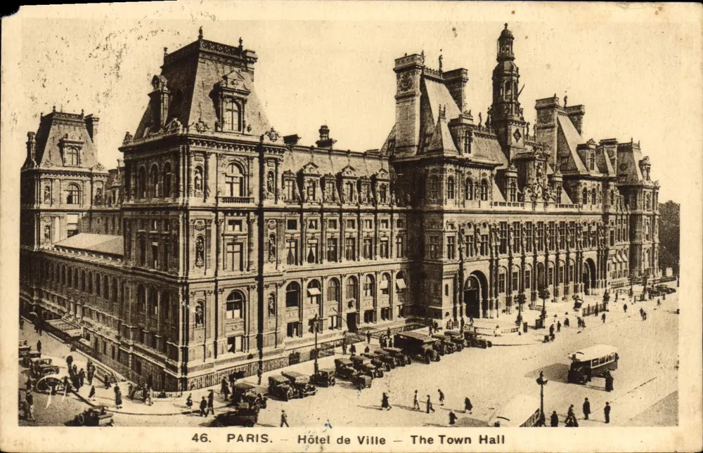 Paris — Hôtel de Ville — The Town Hall — éditeur : Paris, n° 46 - Voorkant