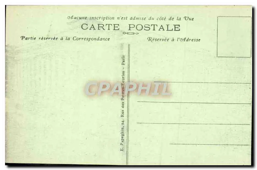 Paris — Das Rathaus und der Pont d'Arcole — A. P. Nr. 121 - Rückseite