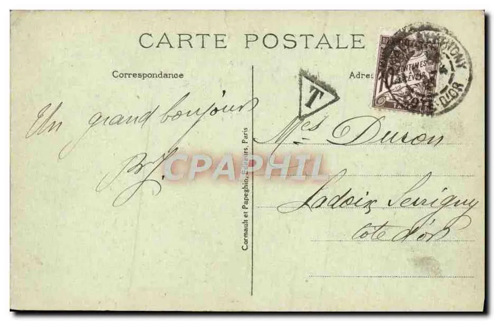 Paris — Das Rathaus und die Pont d'Arcole — A.P. n°121 - Rückseite