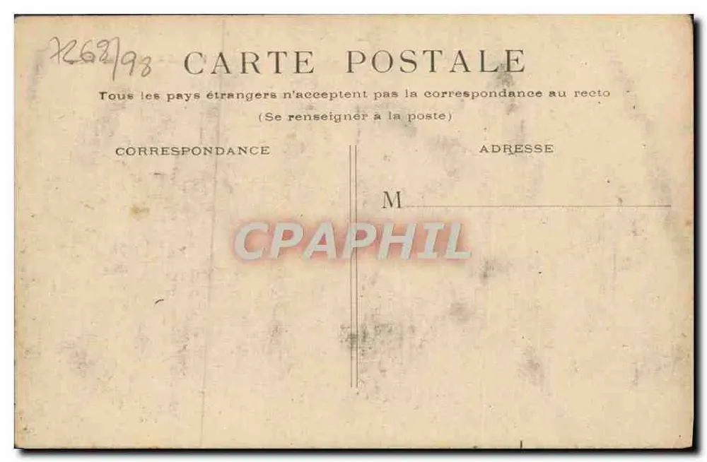 Paris - Hotel de Ville — vista do ponte e da Seine — editor não identificado - Verso