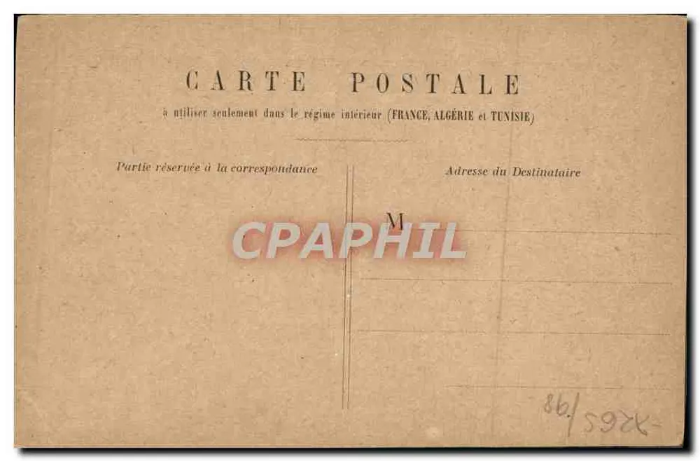 Paris - Hotel de Ville — vista do ponte e do rio — editor não identificado - Verso