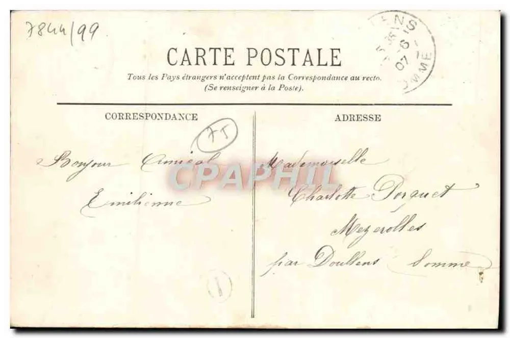 PARIS. — Das Rathaus und der Pont d'Arcole — LL. - Rückseite