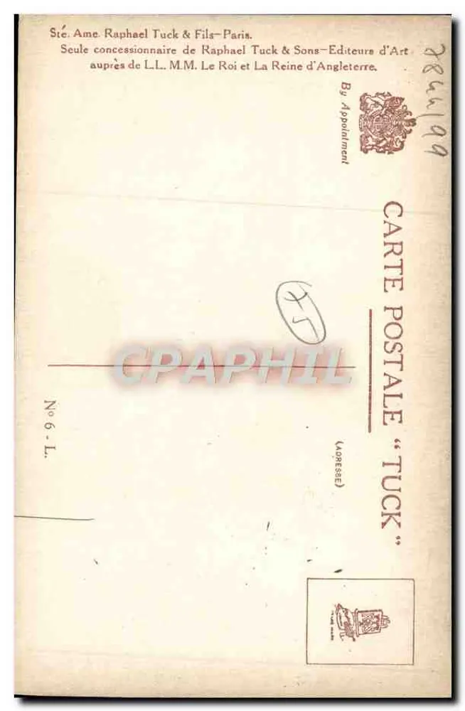 Paris, o Hôtel de Ville — ilustração colorida — Mr Bérsaud, editor, n°6-L - Verso