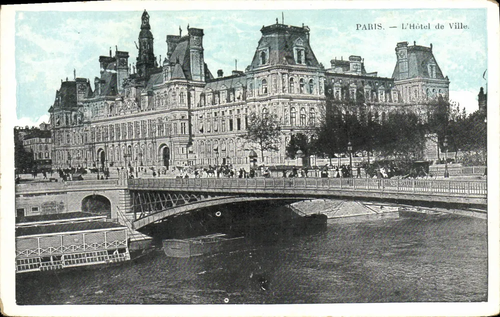 Paris — O Hôtel de Ville — J.C. Paris - Frente
