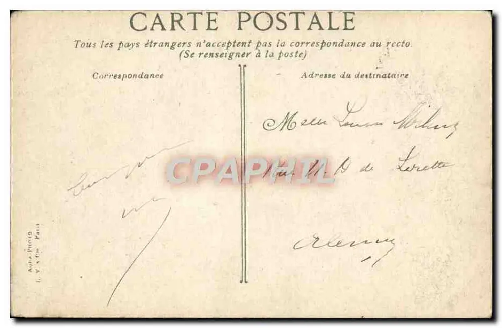 Paris - A Cidade Hall — editor A. V. & Cie, Paris - Verso