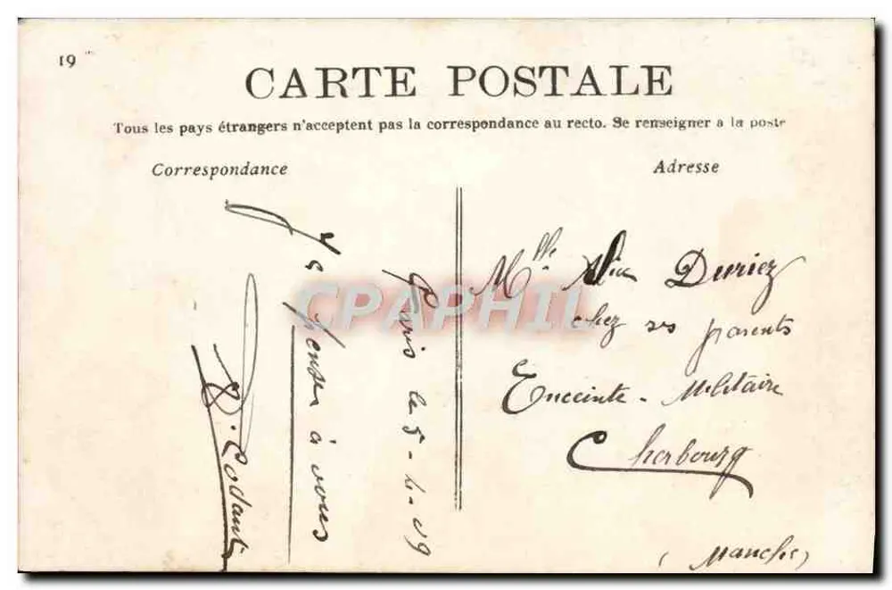 Madame Sans Gêne — cena de salão — editor A&S n°770 - Verso
