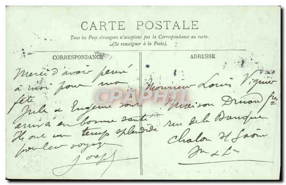PARIS — A Conciergerie — LL. - Verso
