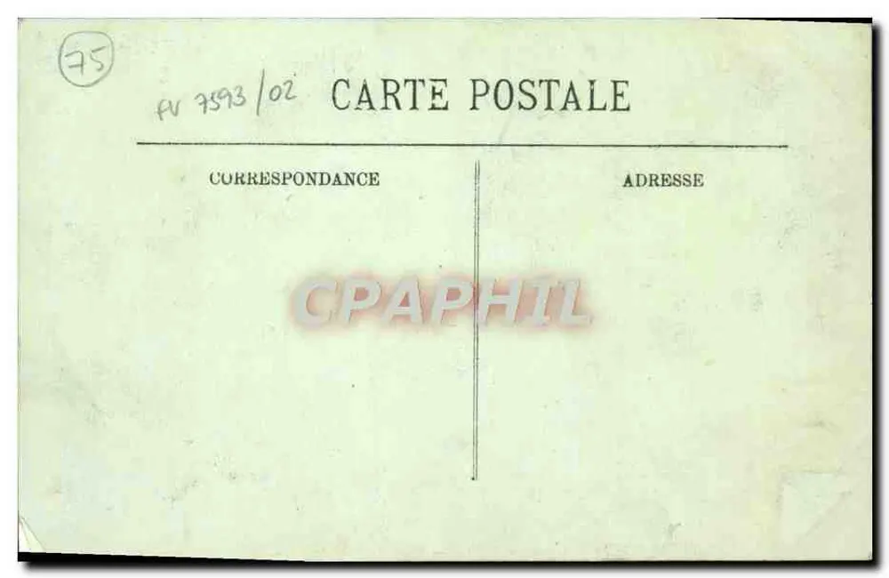 Allagamenti di Parigi (Gennaio 1910) — Piazza della Natività — LL - Verso