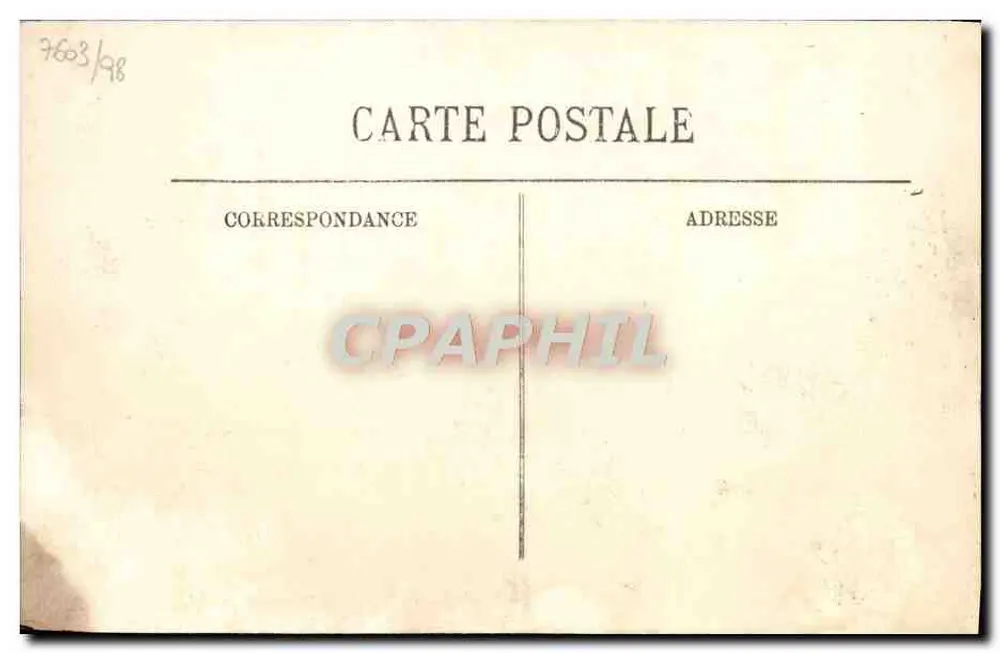Überschwemmungen in Paris (Januar 1910) — La Rue de la Pépinière — LL. - Rückseite