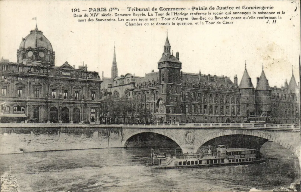 Paris (IXe) — Handelsgericht - Justizpalast und Conciergerie — J. II. - Vorderseite