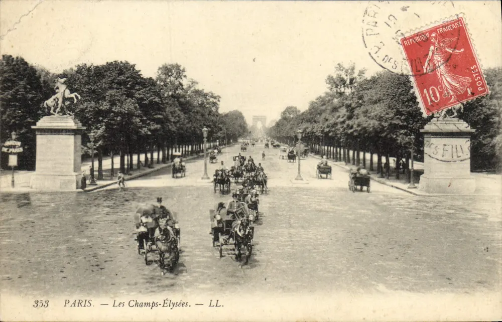 PARIS — Les Champs-Élysées — LL. — n°353 - Frente