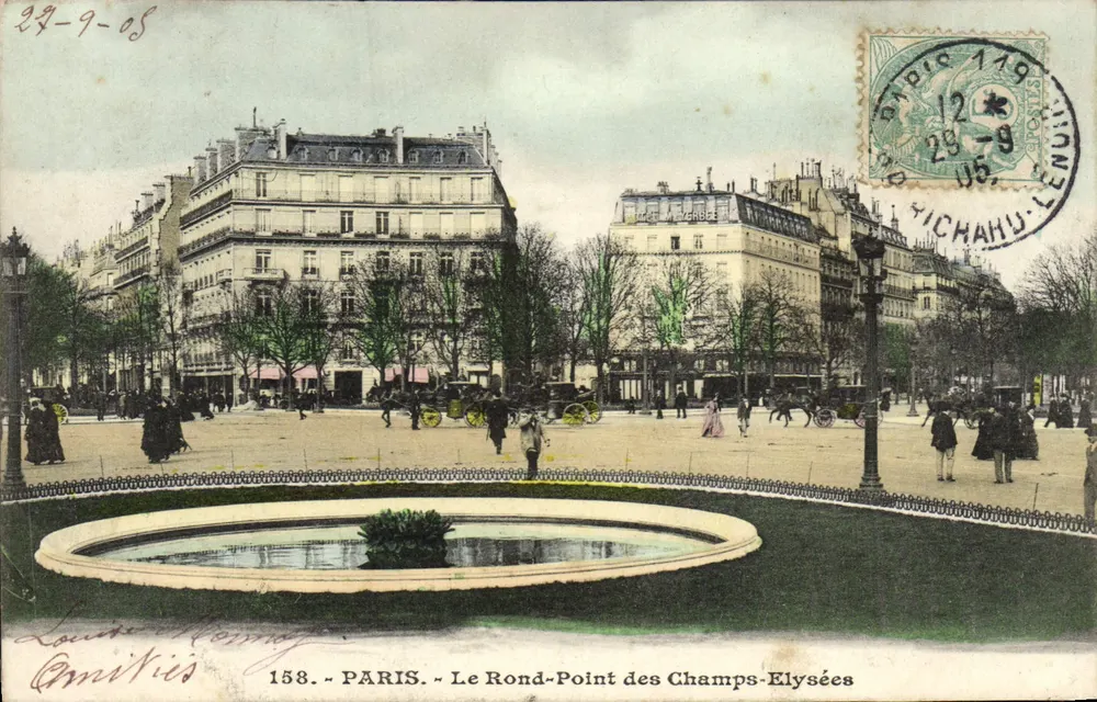 PARIS - O Rond-Point dos Campos Elísios — Louis Héronnet, n°158 - Frente