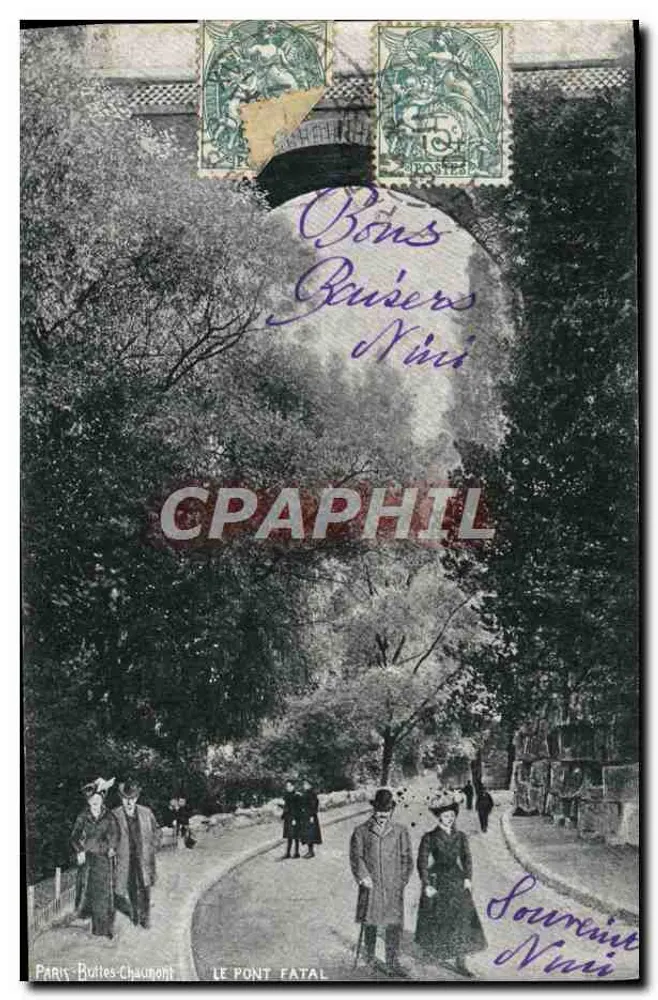 Paris - Buttes-Chaumont — Der Todesbrücke — Verlag nicht sichtbar - Vorderseite