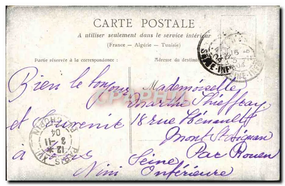 Paris - Buttes-Chaumont — Der Todesbrücke — Verlag nicht sichtbar - Rückseite