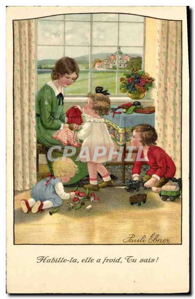 Crianças brincando com brinquedos — Pauli Ebner — n° 3592 - Frente