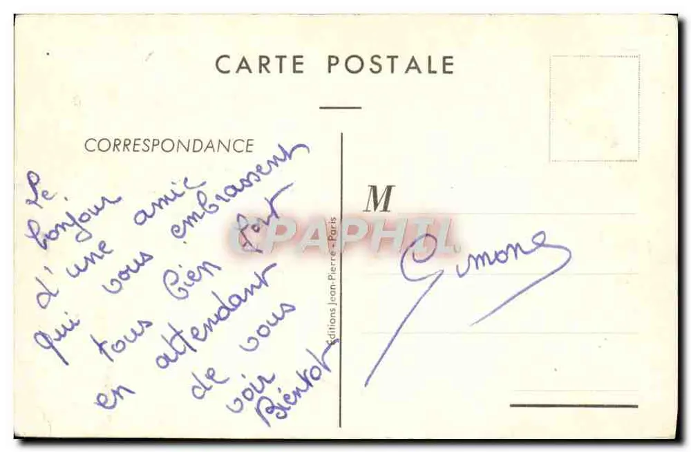 Traumhafte Ferien — Auf einer Seite das Meer, auf der anderen die Frau — Éditions Jean-Pierre, Paris - Rückseite