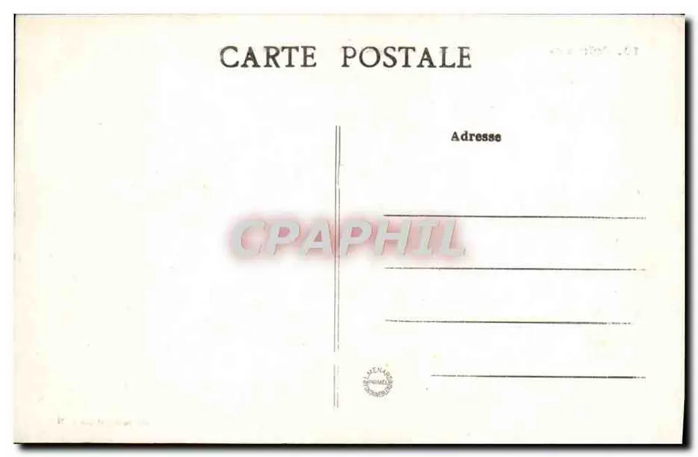 Palast von Fontainebleau — Der Karpfenteich und das Chinesische Museum — Künstlerische Sammlung L.M. - Rückseite