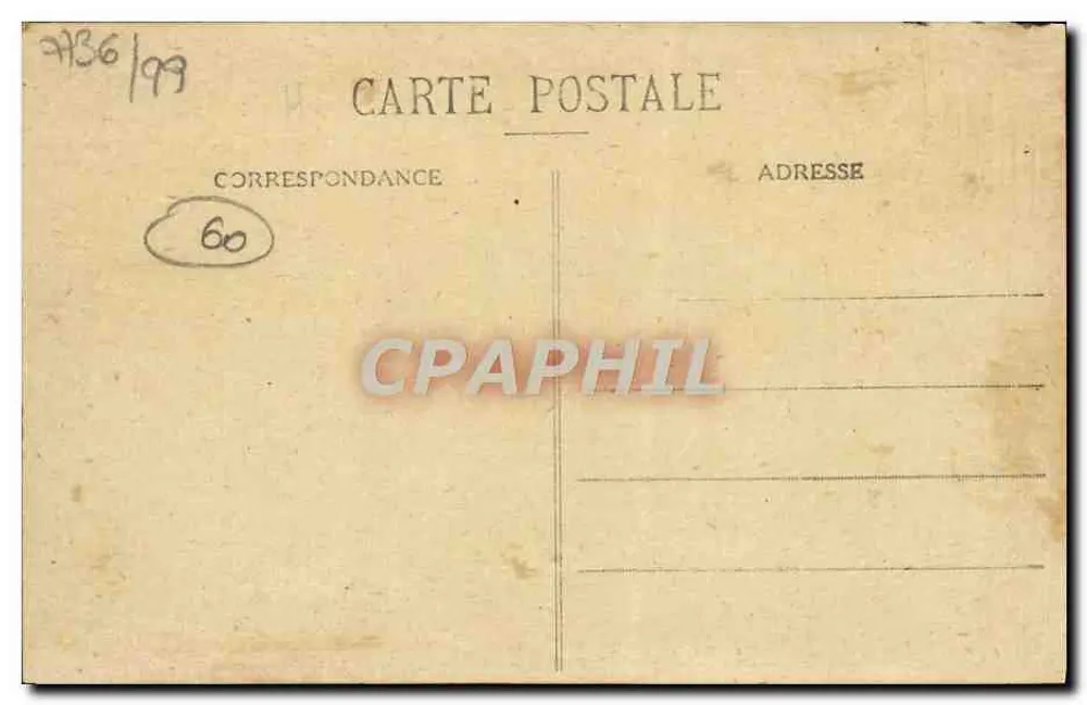Plessier-de-Roye (Oise) — Ruinen der zerstörten Kirche durch die Kämpfe im März, Juni und August 1918 — Verlag Bourson, Coinjeu - Rückseite