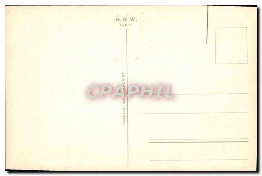 Menina com casaco de pele — Boa Ano — S.B.W. Paris - Verso